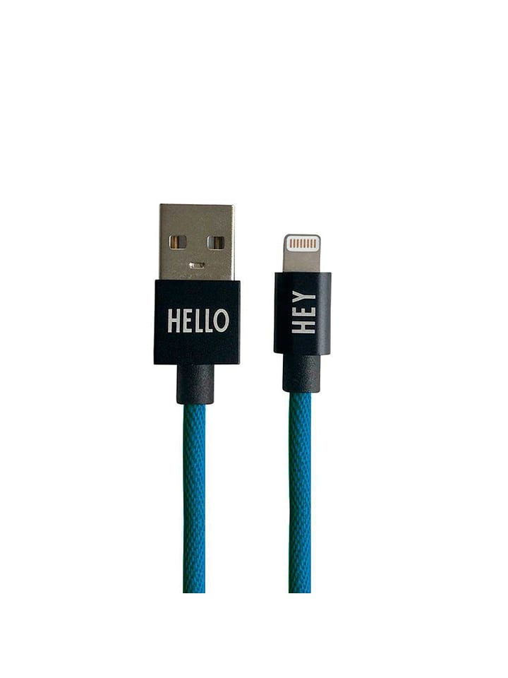 Design Letters Kabel Lightning w kolorze niebieskim - dł. 100 m rozmiar: onesize