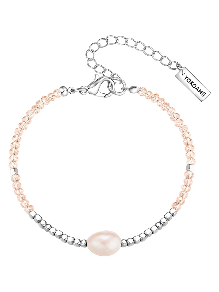 Yokoamii Posrebrzana bransoletka z perłą rozmiar: onesize
