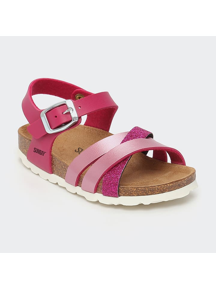 Sunbay Sandały "Andros" w kolorze różowym rozmiar: 35