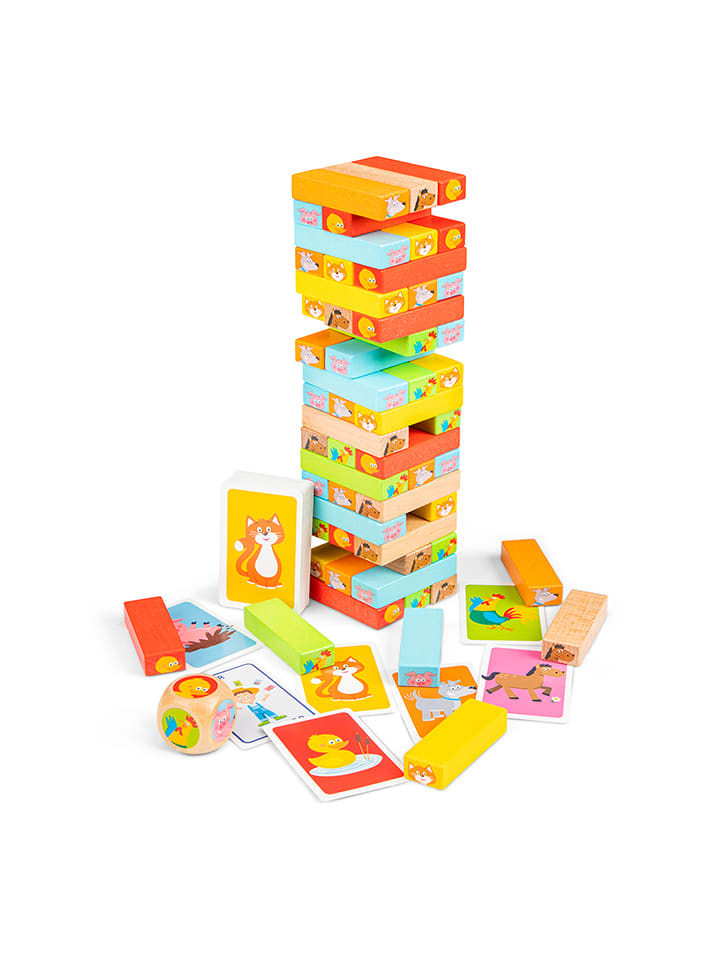 New Classic Toys Gra motoryczna "Wooden tower" - 3+ rozmiar: onesize