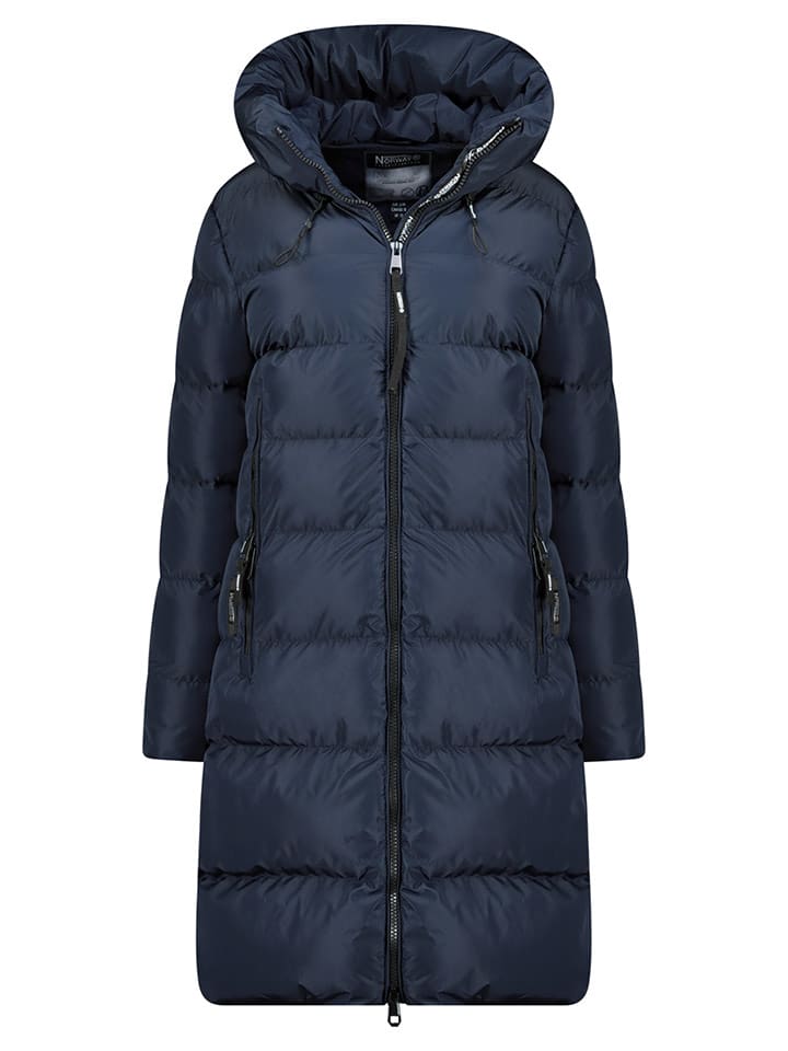 Geographical Norway Płaszcz zimowy "April" w kolorze granatowym rozmiar: L