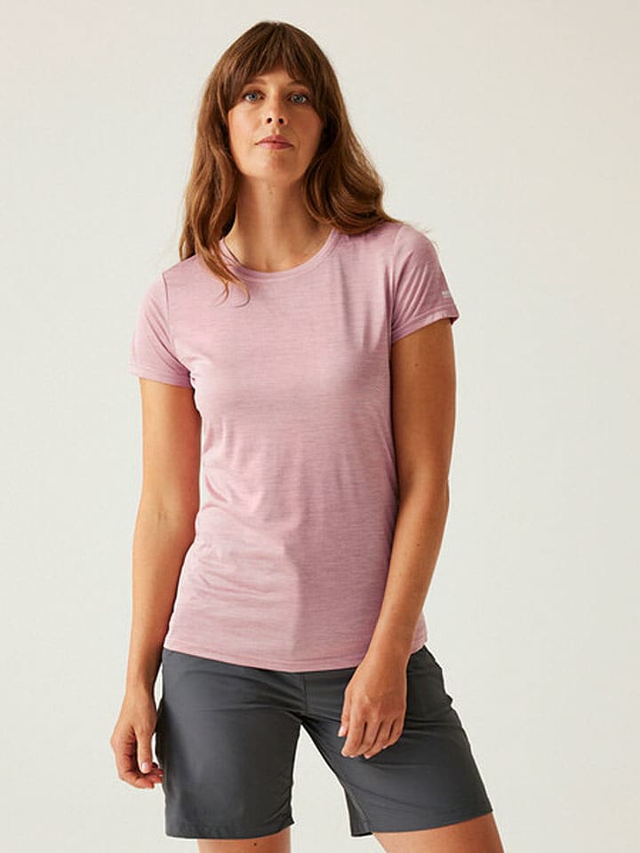 Regatta Koszulka funkcyjna "Fingal Edition" w kolorze jasnoróżowym rozmiar: 40