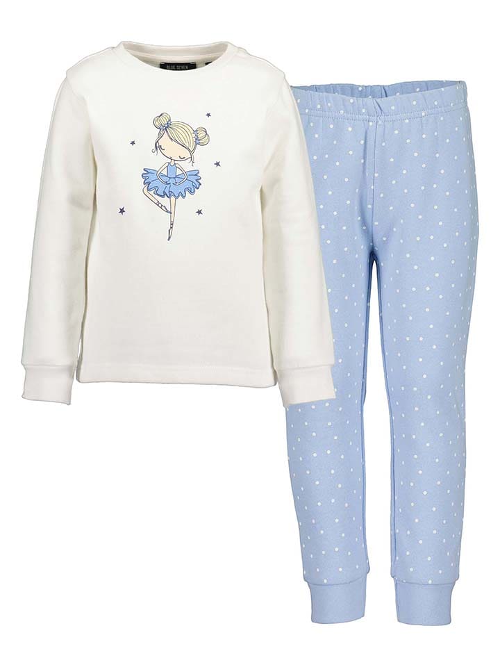 Blue Seven Piżama w kolorze kremowo-błękitnym rozmiar: 104/110