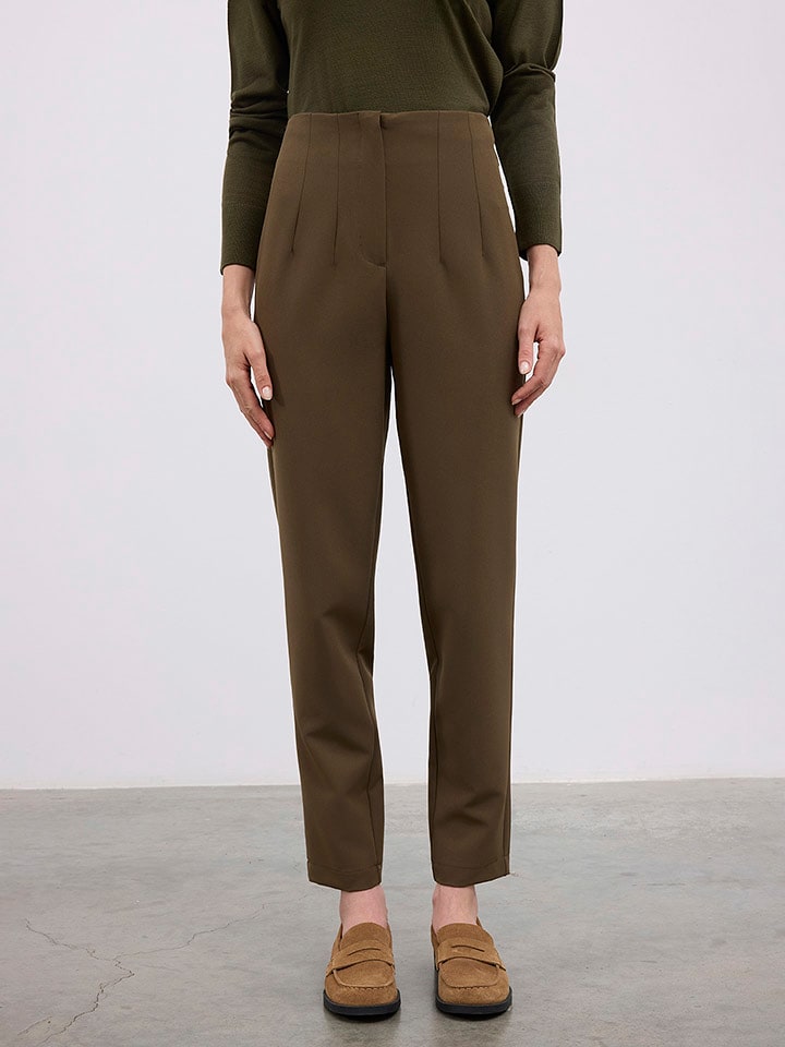 BGN Spodnie w kolorze brązowym rozmiar: 34