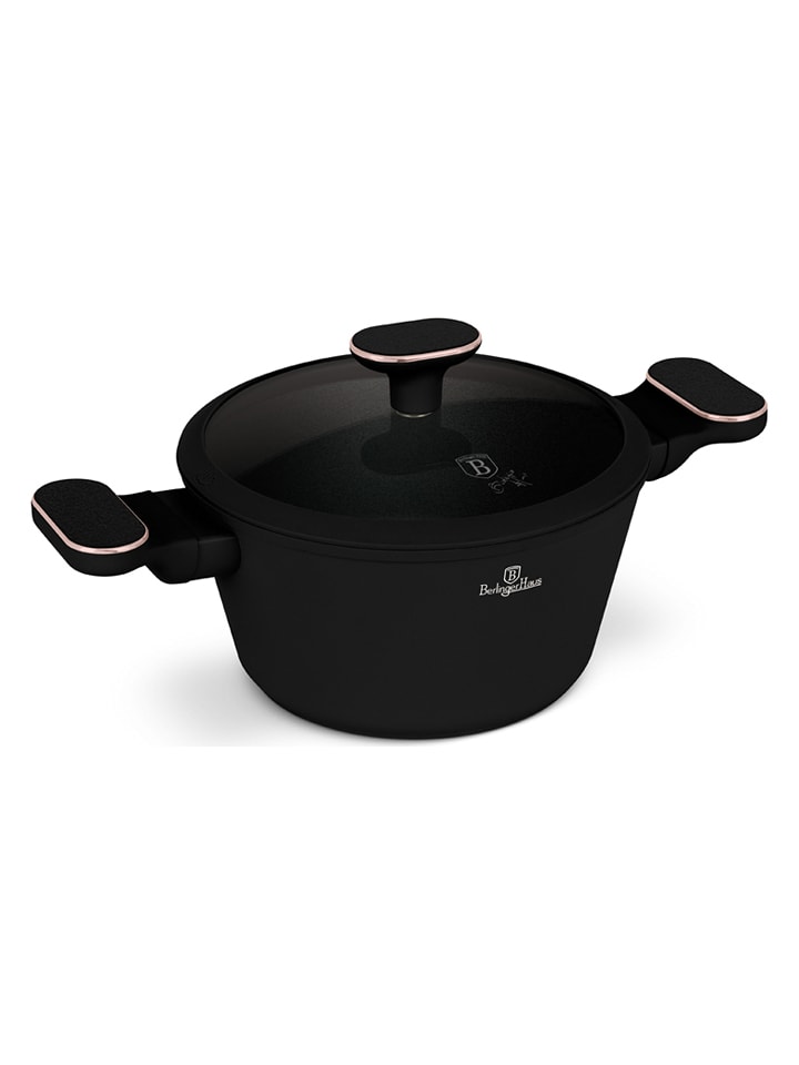 Berlinger Haus 2-częściowy zestaw "Black Rose" w kolorze czarnym - Ø 20 cm rozmiar: onesize
