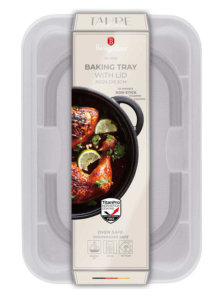 Berlinger Haus Forma "Taupe Collection" w kolorze beżowym do pieczenia - 36 x 5,5 x 24,5 cm rozmiar: onesize