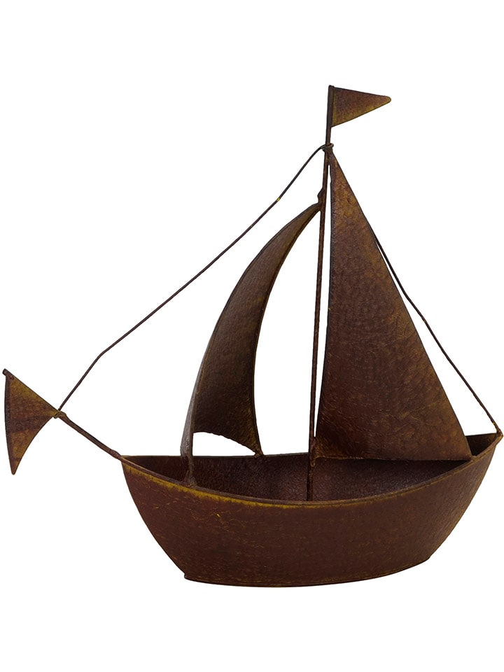 POSIWIO Figurka dekoracyjna w kolorze brązowym - 32 x 30 x 9,5 cm rozmiar: onesize