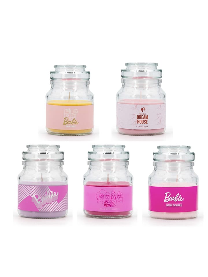 Barbie Świece zapachowe (5 szt.) "Barbie" - 5x 110 g rozmiar: onesize