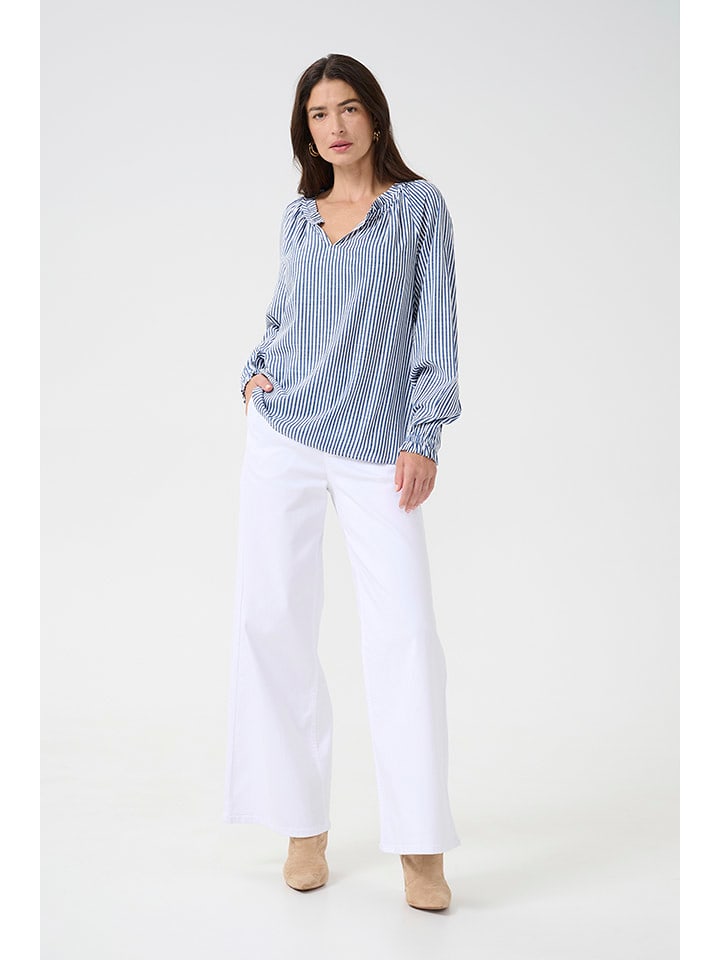 Cream Bluzka w kolorze niebiesko-białym rozmiar: 44