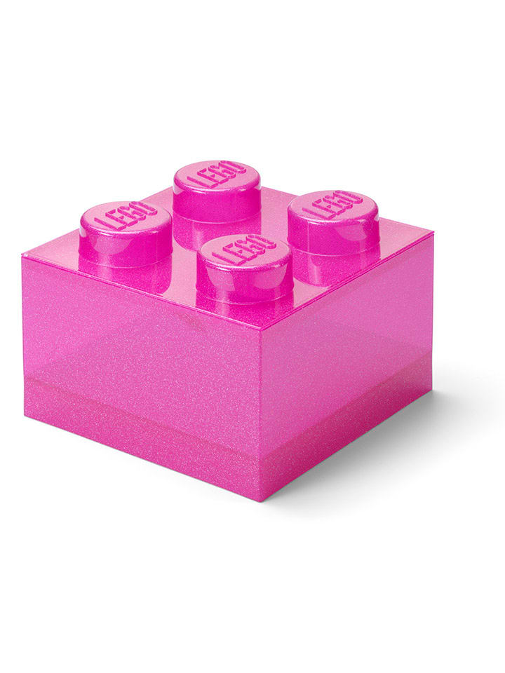 LEGO Pojemnik "Brick 4" w kolorze różowym - 25 x 18 x 25 cm rozmiar: onesize