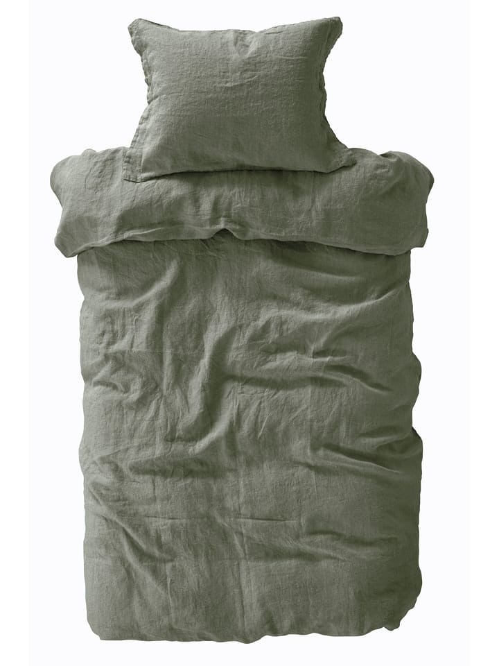 Ellos Home Komplet pościeli "Candice" w kolorze zielonym rozmiar: 240x220 cm