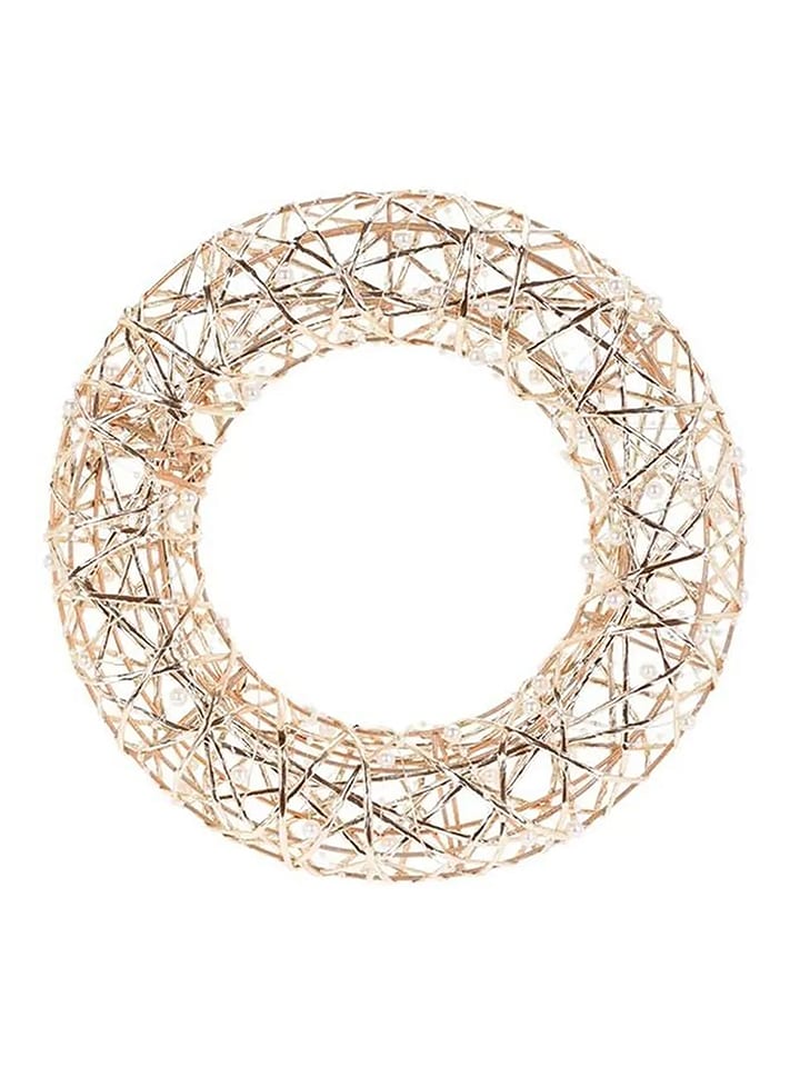 WellHome Wieniec dekoracyjny LED w kolorze srebrnym - Ø 40 cm rozmiar: onesize