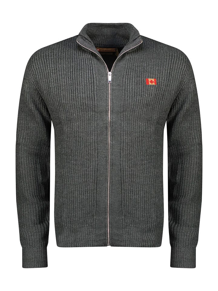 Canadian Peak Kardigan w kolorze antracytowym rozmiar: 3XL
