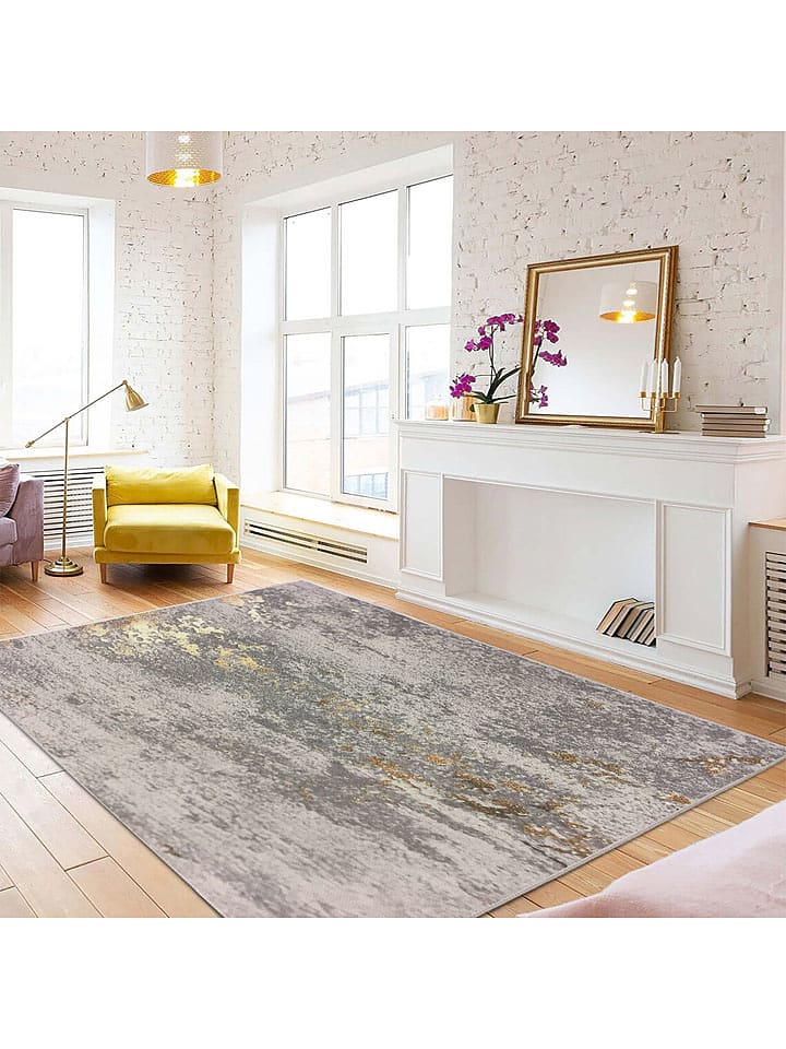 Conceptum Hypnose Dywan ''Woopamuk271'' w kolorze złoto-szarym rozmiar: 100x150 cm