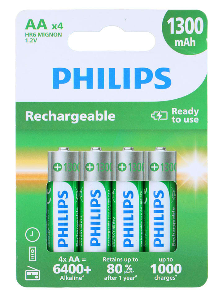 Philips Baterie AA 1300 mAh (4 szt.) rozmiar: onesize
