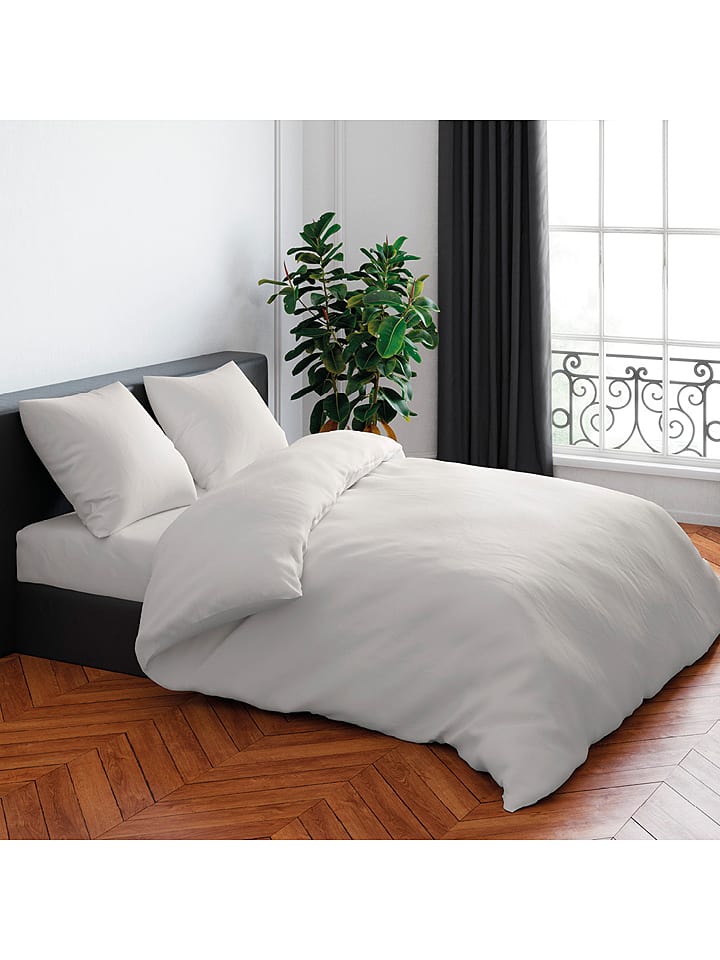 CXL by Christian Lacroix Komplet pościeli satynowej w kolorze szarobrązowym rozmiar: 155x220 cm