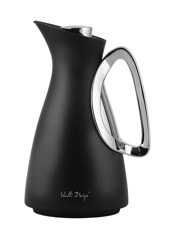 Vialli Design Dzbanek termiczny "Alessia" w kolorze srebrno-czarnym - 1 l rozmiar: onesize