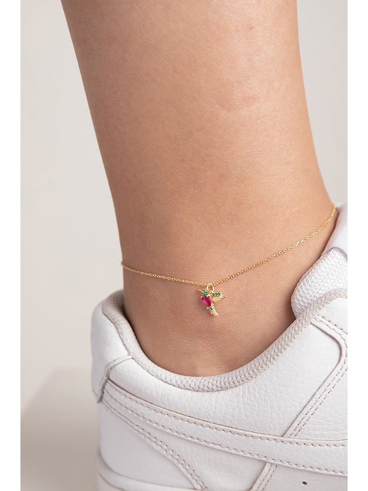 Lodie Silver Srebrna bransoletka z zawieszką na kostkę rozmiar: onesize