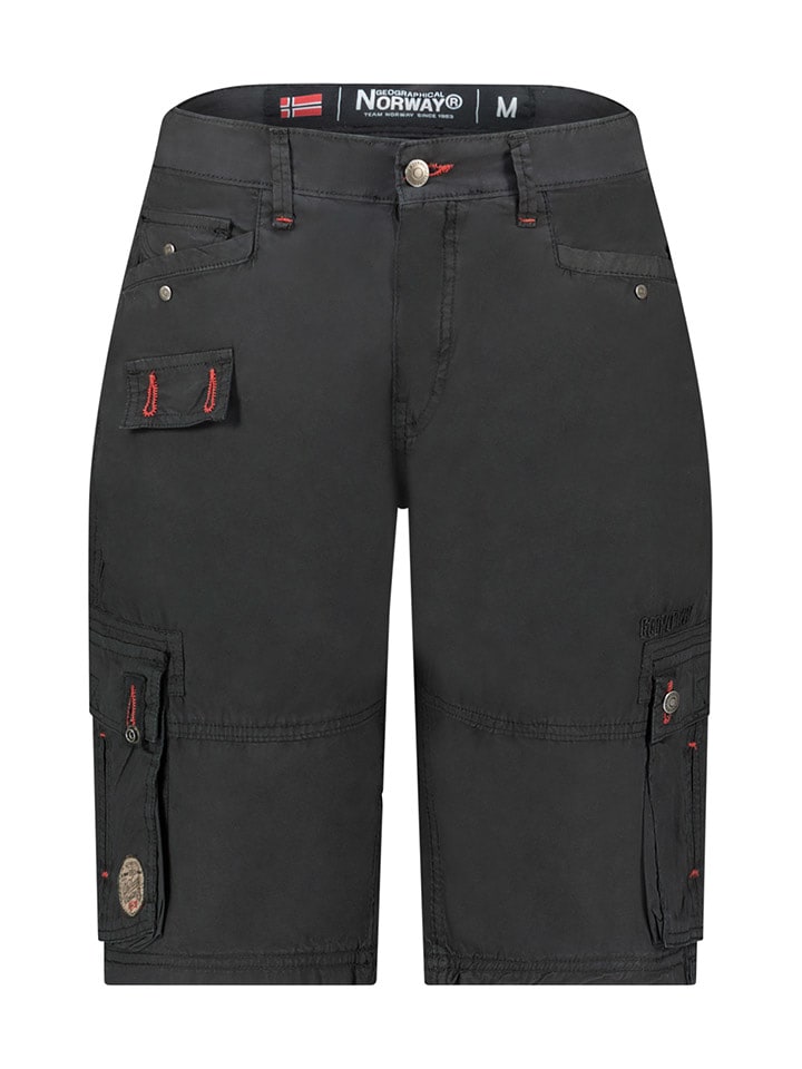 Geographical Norway Bermudy "Palmdale" w kolorze czarnym rozmiar: 3XL