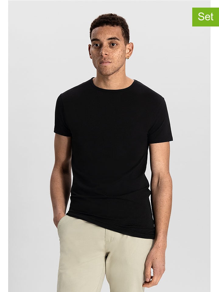 DSTREZZED Koszulki (2 szt.) w kolorze czarnym rozmiar: XL