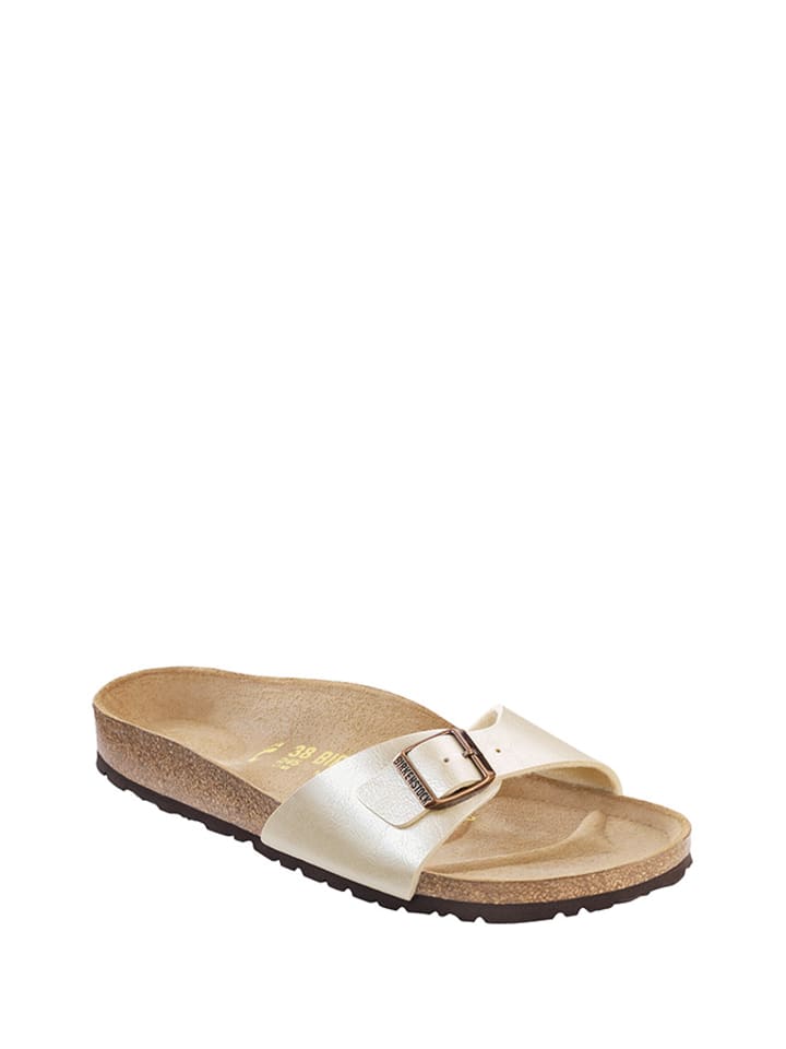 Birkenstock Klapki "Madrid" w kolorze kremowym rozmiar: 39