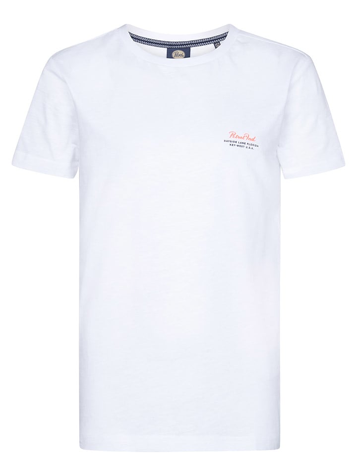 Petrol Industries Koszulka w kolorze białym ze wzorem rozmiar: 140