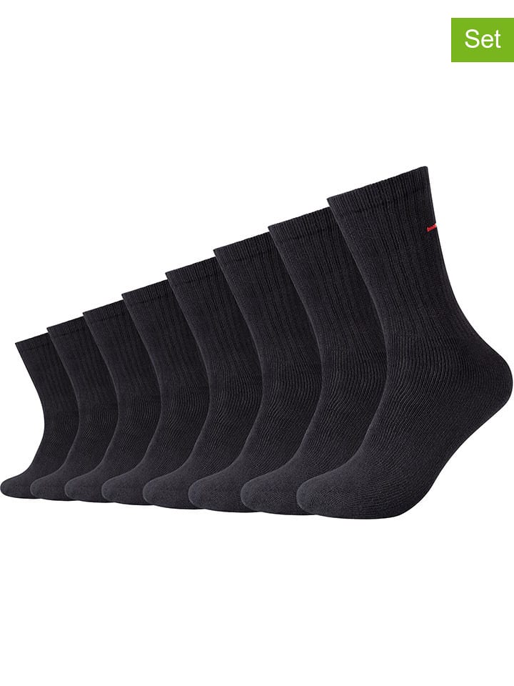 camano Skarpety (8 par) w kolorze czarnym rozmiar: 43-46
