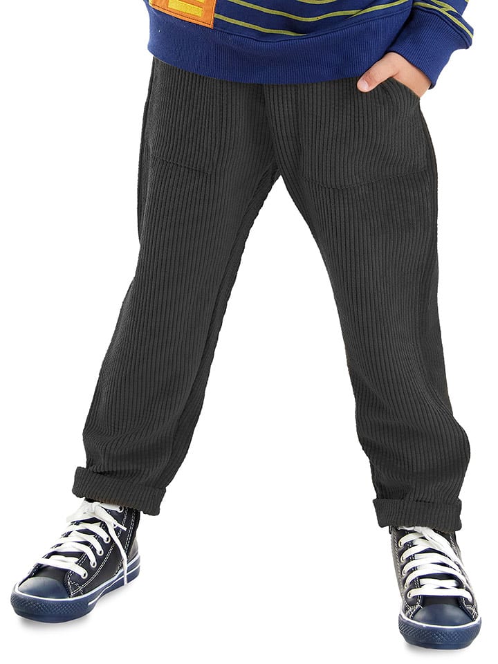 Denokids Spodnie "Velvet" w kolorze czarnym rozmiar: 110