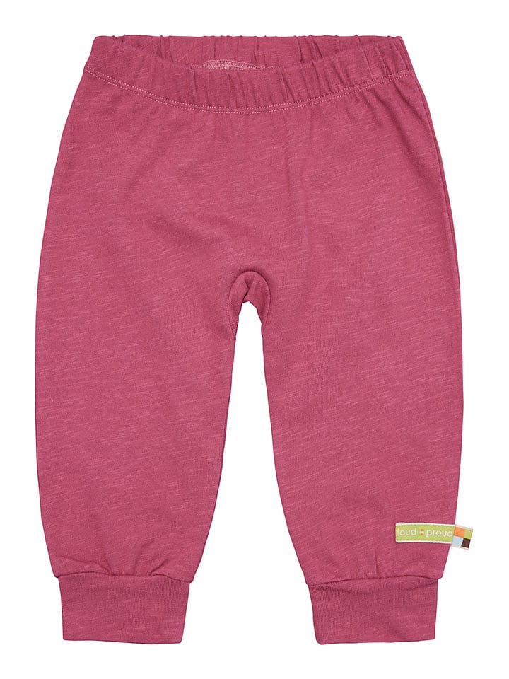 loud + proud Spodnie dresowe w kolorze czerwonym rozmiar: 86/92