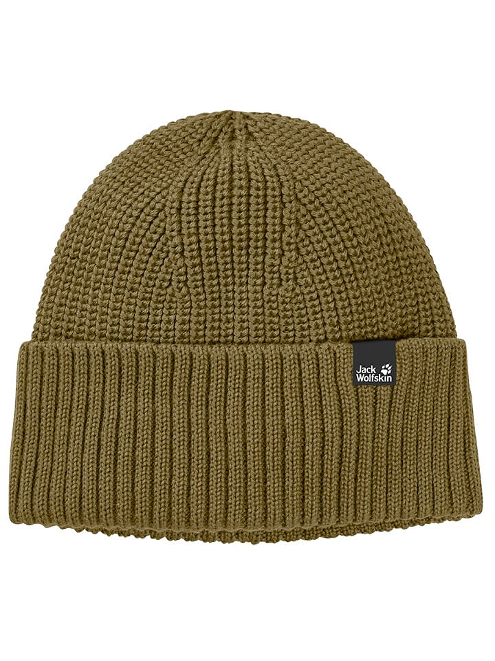 Jack Wolfskin Czapka beanie w kolorze khaki rozmiar: onesize