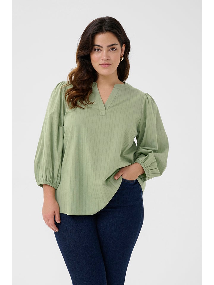 Kaffe Bluzka w kolorze zielonym rozmiar: 42