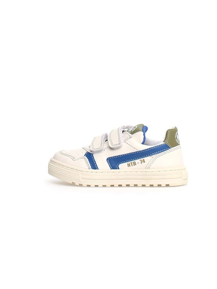 Naturino Skórzane sneakersy "Ceonia" w kolorze kremowym rozmiar: 33