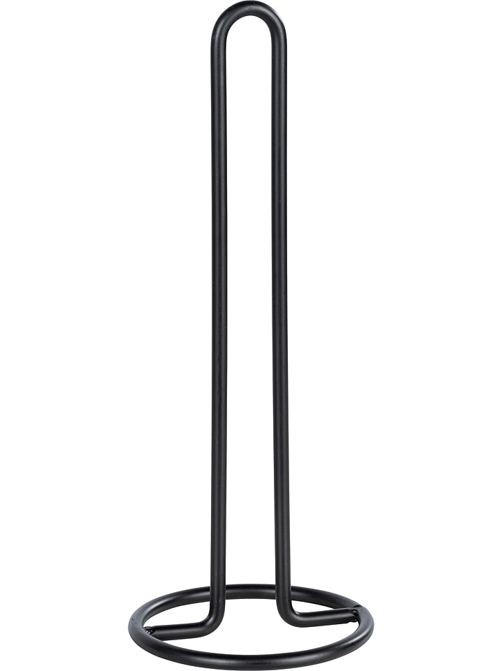 Wenko Stojak w kolorze czarnym na ręczniki kuchenne - wys. 32,5 x Ø 12,5 cm rozmiar: onesize