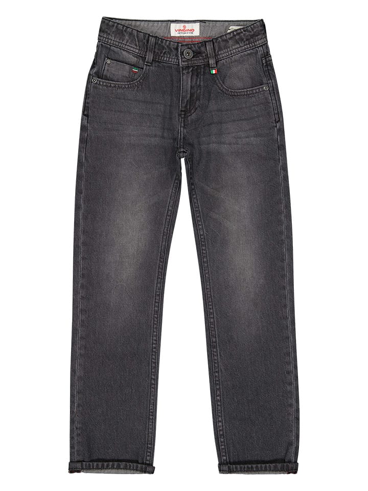 Vingino Dżinsy "Baggio Vintage" - Skinny fit - w kolorze szarym rozmiar: 140