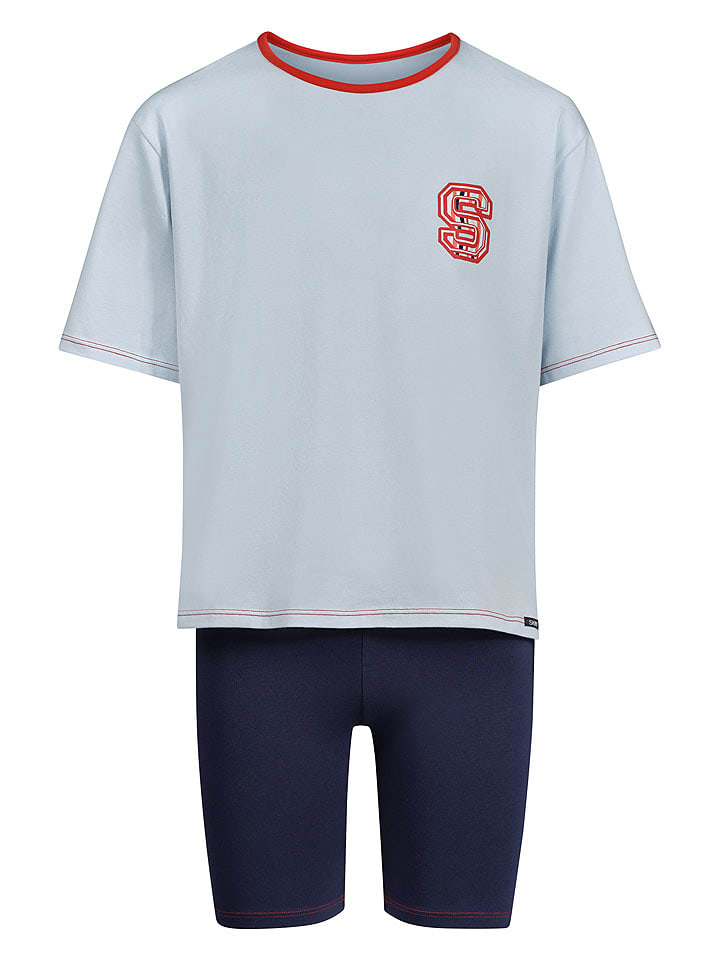 Skiny Piżama w kolorze błękitno-granatowym rozmiar: 164