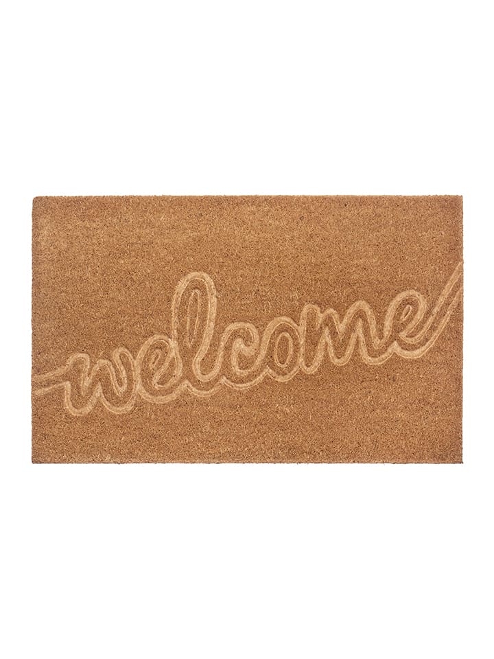 Hanse Home Wycieraczka w kolorze jasnobrązowym z włókna kokosowego rozmiar: 45x75 cm