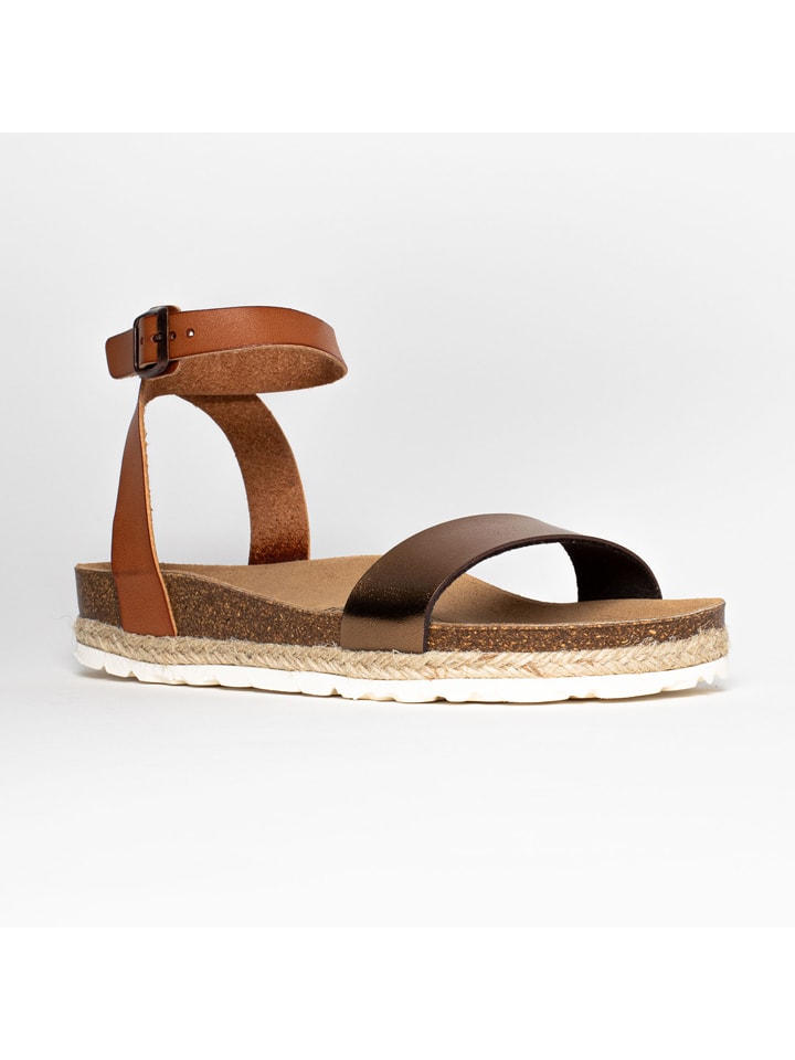 Blue Bay Sandały "Wellington" w kolorze jasnobrązowym rozmiar: 40