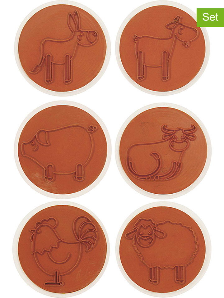 SUNNYSUE 6-częściowy zestaw dużych stempli - 3+ rozmiar: onesize