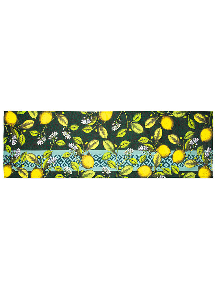 Trendy Kitchen by EXCÉLSA Bieżnik w kolorze zielono-żółtym rozmiar: 45x140 cm