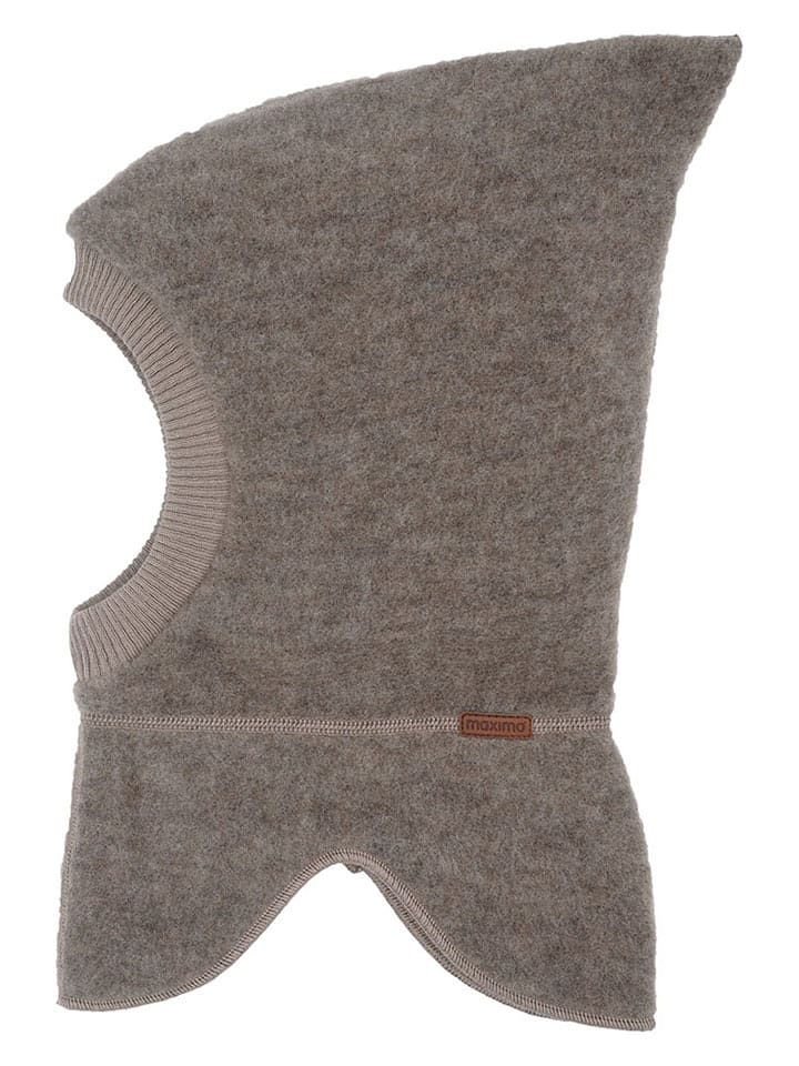 MaxiMo Wełniana kominiarka w kolorze jasnobrązowym rozmiar: 53 cm