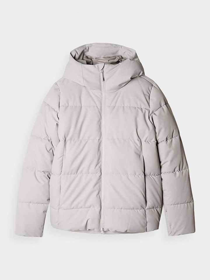 4F Kurtka pikowana w kolorze jasnoszarym rozmiar: XS