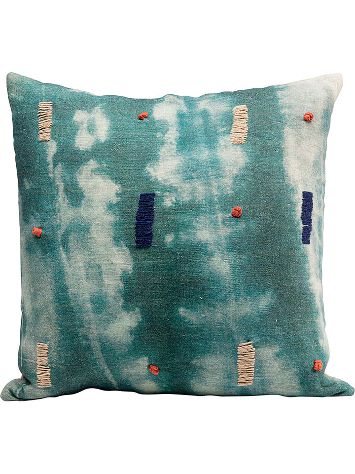 Kare Poduszka "Mali" w kolorze turkusowym - 45 x 45 cm rozmiar: onesize