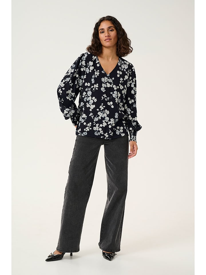 Kaffe Bluzka "Alice" w kolorze granatowym rozmiar: 42