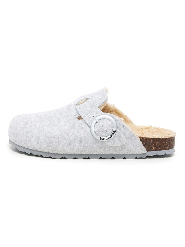 BABUNKERS Family Chodaki w kolorze jasnoszarym rozmiar: 39