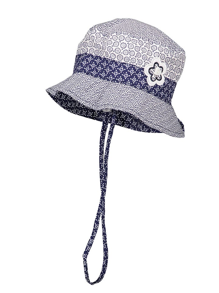 Döll Kapelusz w kolorze biało-granatowym rozmiar: 41 cm