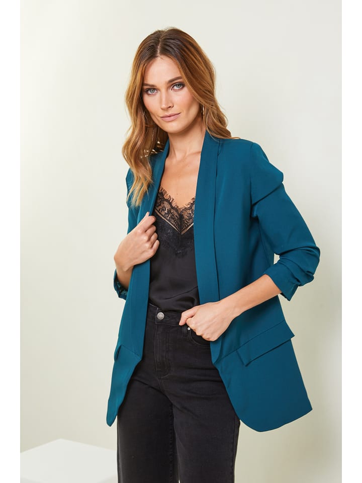 Plume Blezer "Marius" w kolorze turkusowym rozmiar: L