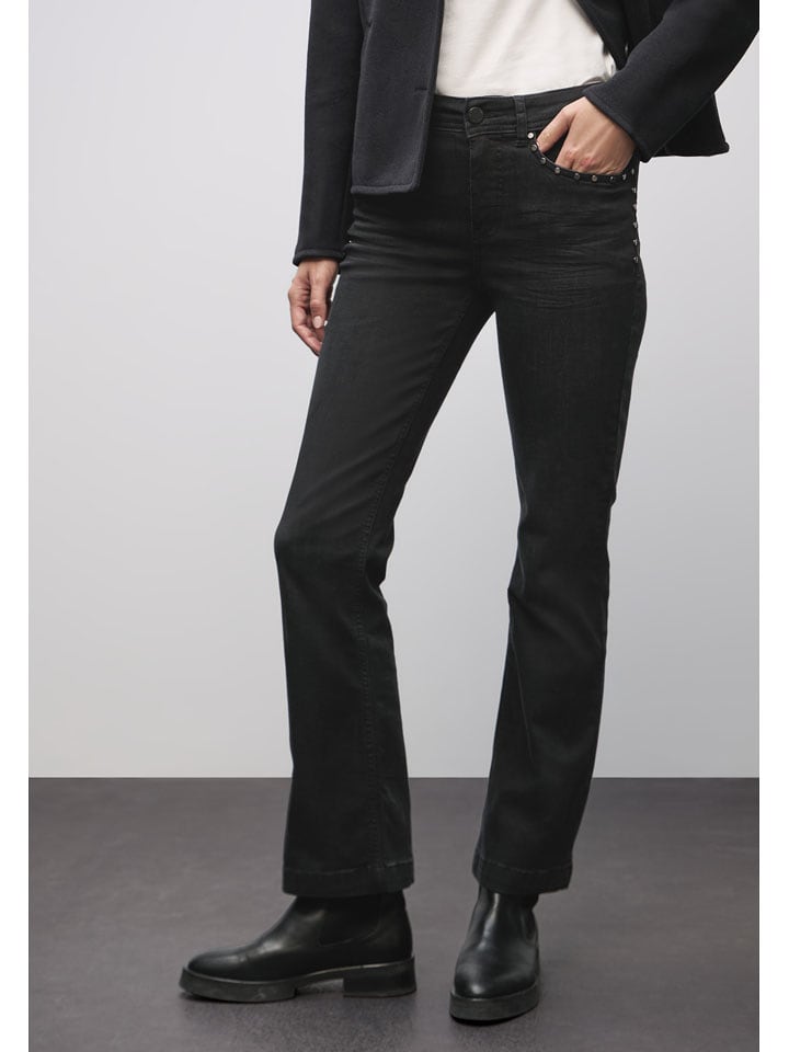 Street One Dżinsy - Bootcut fit - w kolorze czarnym rozmiar: W30/L30