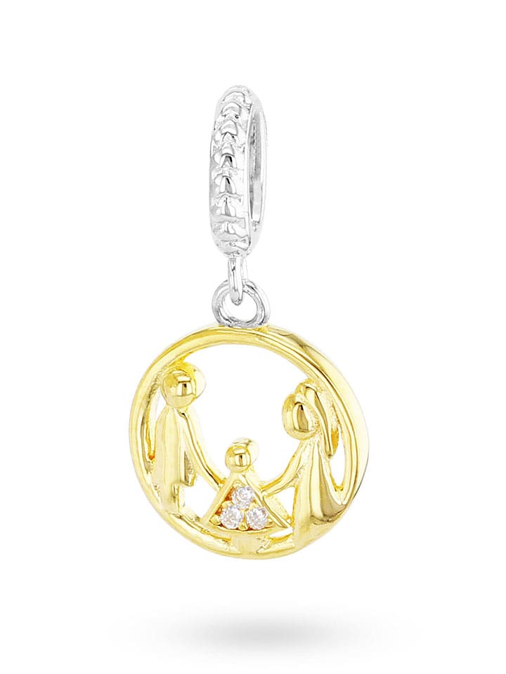 CHARM'S Pozłacana zawieszka z cyrkoniami rozmiar: onesize