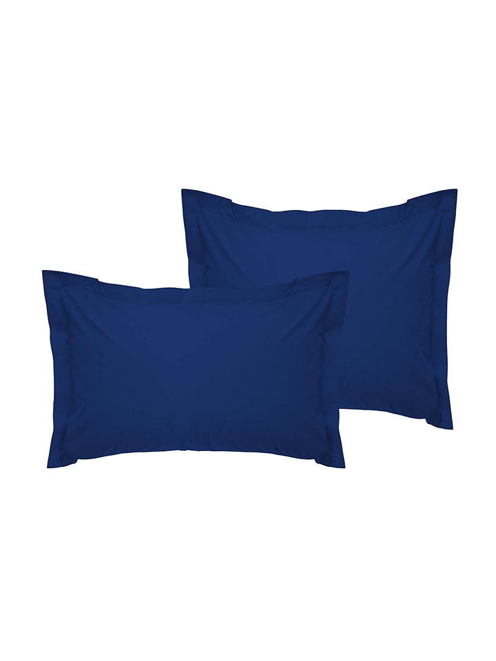 Elizabed Poszewki (2 szt.) w kolorze niebieskim na poduszkę rozmiar: 80x80 cm