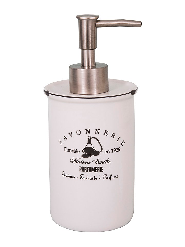 Anticline Dozownik mydła "Savonnerie" w kolorze białym - wys. 18 x Ø 7,5 cm rozmiar: onesize